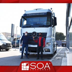 Consegna Trattore stradale Nuovo Actros alla SOA!